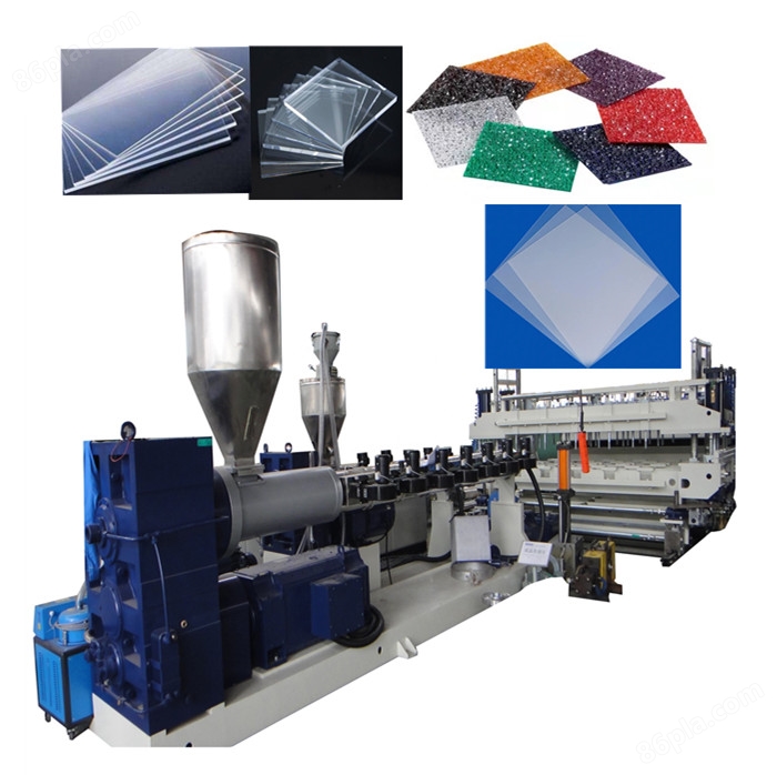 Plastic sheet production lineTransparent PC PMMA ABS Sheet Board Extrusion Making Machine