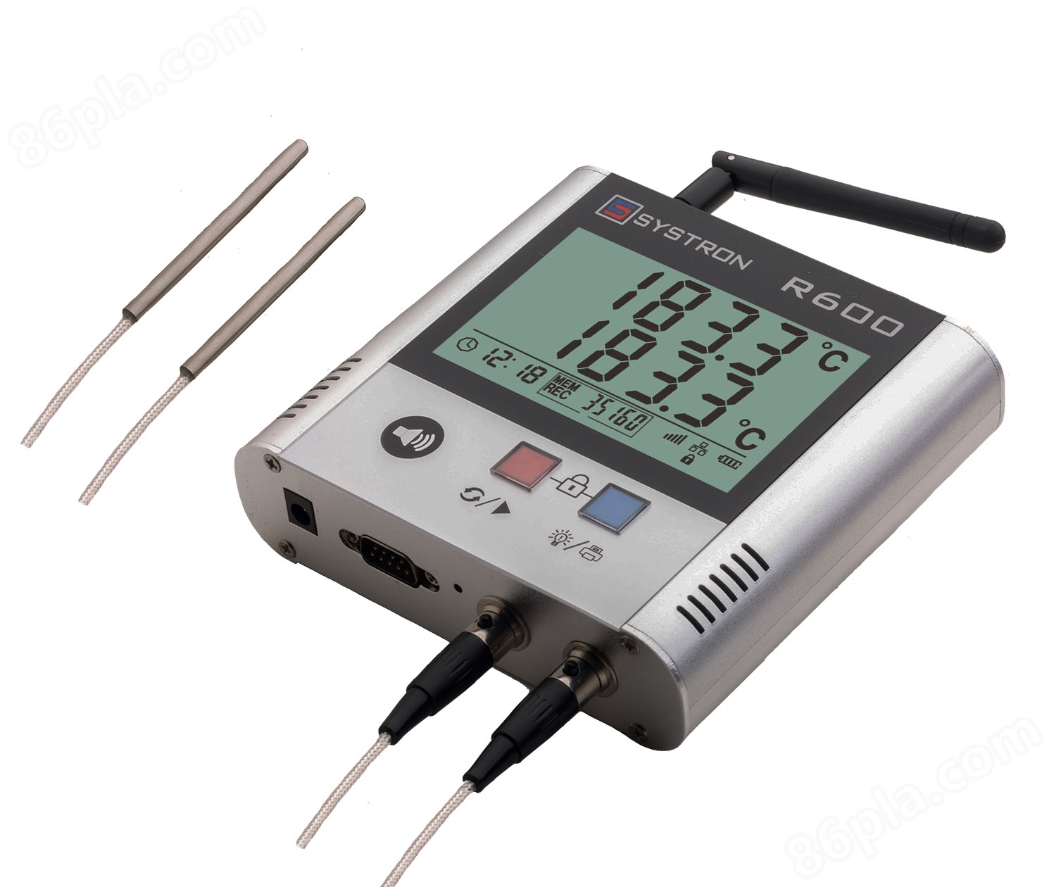 wifi双PT100铂电阻温度记录仪 R600-DR-W